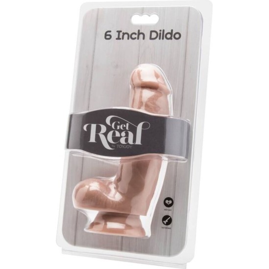 Get Real DILDO 12 CM WITH BALLS SKIN
