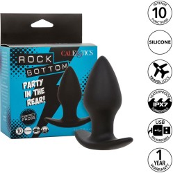 Calexotics ROCK BOTTOM PERFECT ANAL PLUG 10 VIBRATIONS SILICONE BLACK
