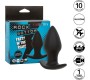 Calexotics ROCK BOTTOM PERFECT ANAL PLUG 10 VIBRATIONS SILICONE BLACK