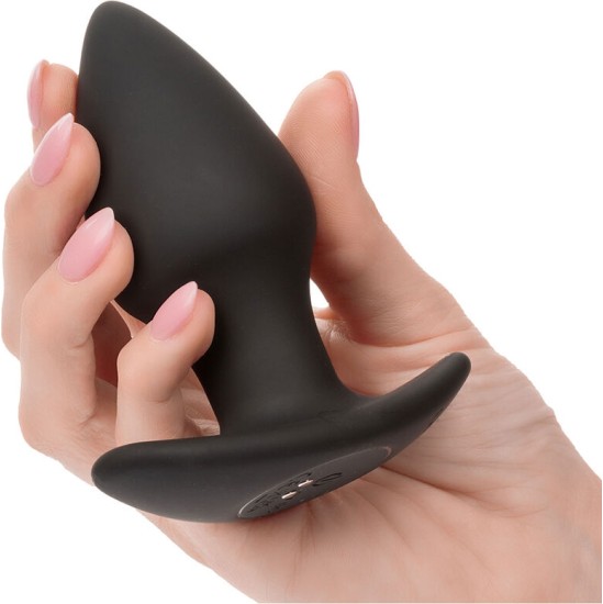 Calexotics ROCK BOTTOM PERFECT ANAL PLUG 10 VIBRATIONS SILICONE BLACK