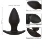 Calexotics ROCK BOTTOM PERFECT ANAL PLUG 10 VIBRATIONS SILICONE BLACK
