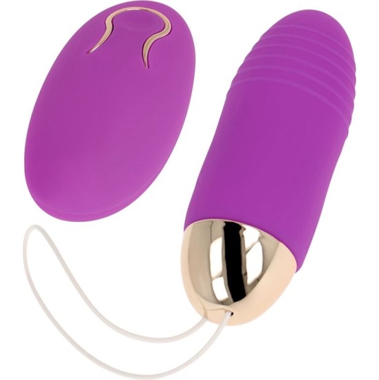 Ohmama Stimulating OHMAMA - REMOTE CONTROL VIBRATING EGG 10 SPEEDS PURPLE