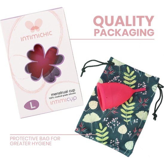Intimichic MENSTRUAL CUP MEDICAL GRADE SILICONE - SIZE L