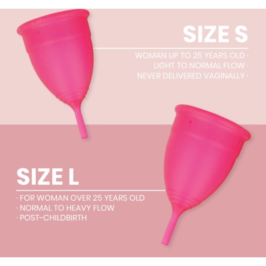 Intimichic MENSTRUAL CUP MEDICAL GRADE SILICONE - SIZE L
