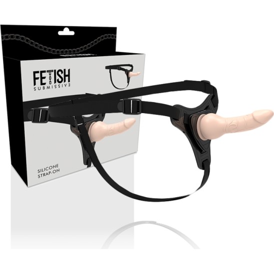 Fetish Submissive Harness FLESH REALISTIC SILICONE 16 CM