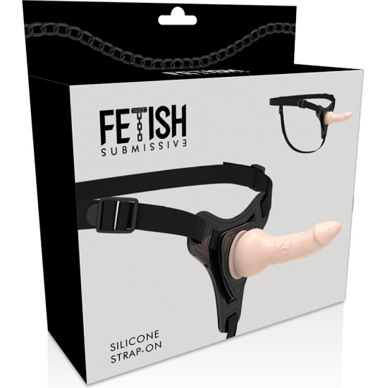 Fetish Submissive Harness FLESH REALISTIC SILICONE 16 CM
