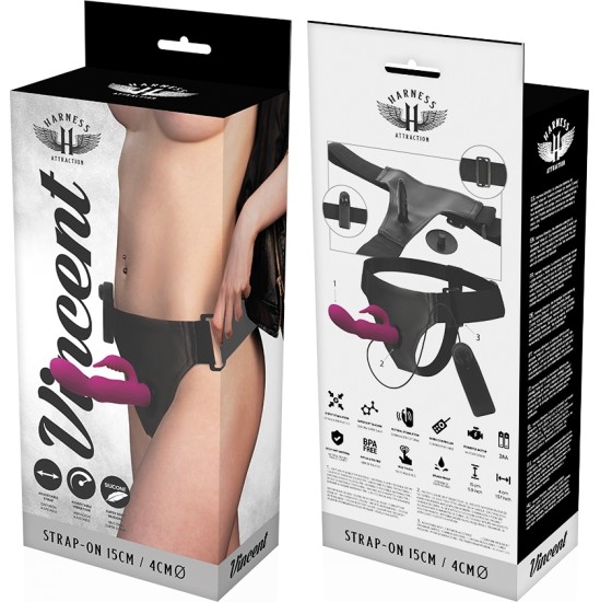 Harness Attraction RNES VIBRATOR RABBIT VINCENT 15 CM -O- 4 CM