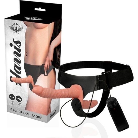Harness Attraction HARRIS DOUBLE PENETRACI N WITH VIBRATION 18 CM -O- 3.5 CM