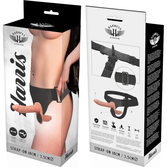 Harness Attraction HARRIS DOUBLE PENETRACI N WITH VIBRATION 18 CM -O- 3.5 CM