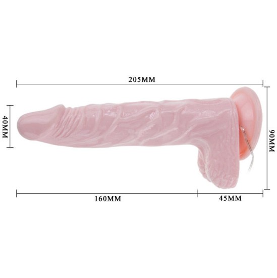Baile Vibrators BAILE - SUPER ROTA DONG REALISTIC DILDO 20.5 CM