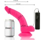 Diversia FLEXIBLE VIBRATING DILDO PINK 21.5 CM -O- 4.5 CM