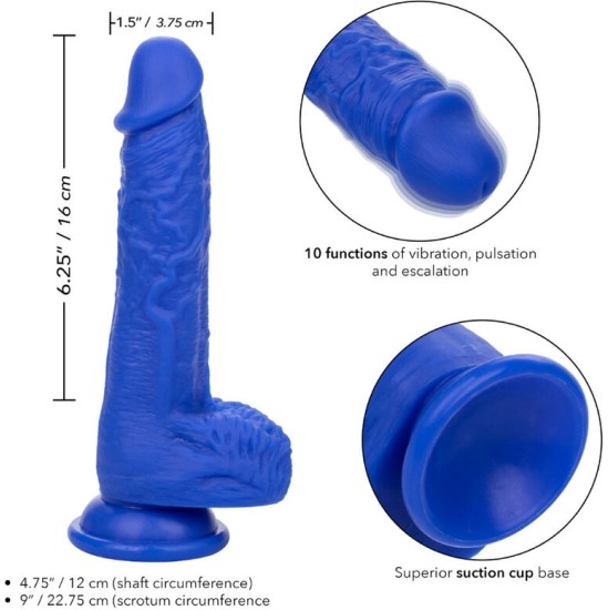 Calexotics ADMIRAL SAILOR REALISTIC DILDO VIBRATOR BLUE
