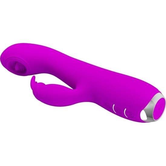 Pretty Love C-Type PRETTY LOVE - RACHEL RECHARGEABLE VIBRATOR WITH PURPLE SUCTION CUP