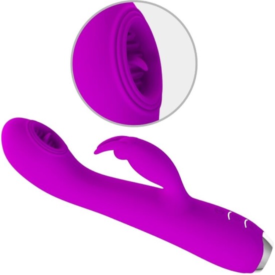 Pretty Love C-Type PRETTY LOVE - RACHEL RECHARGEABLE VIBRATOR WITH PURPLE SUCTION CUP