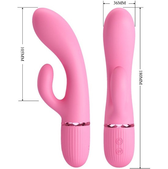 Pretty Love Flirtation PRETTY LOVE - MARSKI RABBIT VIBRATOR & G-SPOT PINK