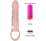 Baile For Him BAILE - PENIS EXTENDER COVER WITH VIBRATION AND NATURAL STRAP 13.5 CM