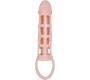 Baile For Him BAILE - PENIS EXTENDER COVER WITH VIBRATION AND NATURAL STRAP 13.5 CM