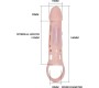 Baile For Him BAILE - PENIS EXTENDER COVER WITH VIBRATION AND NATURAL STRAP 13.5 CM