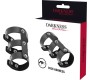 Darkness Bondage DARKNESS - ADJUSTABLE LEATHER DOUBLE PENIS AND TESTICLE RING