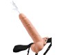 Fetish Fantasy Series ADJUSTABLE HARNESS REALISTIC PENIS WITH BALLS SQUIRTING 19 CM