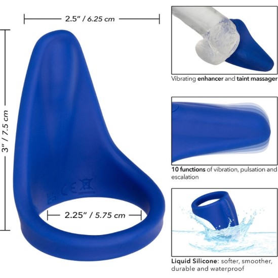 Calexotics ADMIRAL PERINEUM MASSAGER BLUE
