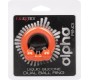 Calexotics ALPHA DUAL BALL RING ORANGE