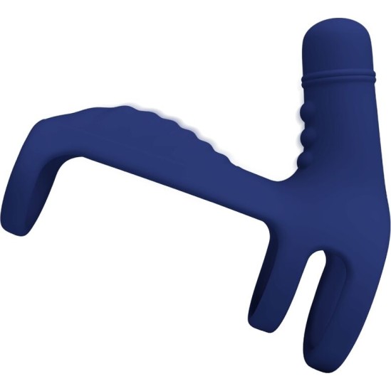 Pretty Love Male PRETTY LOVE - ELISH VIBRATING RING WITH EXTENSION BLUE