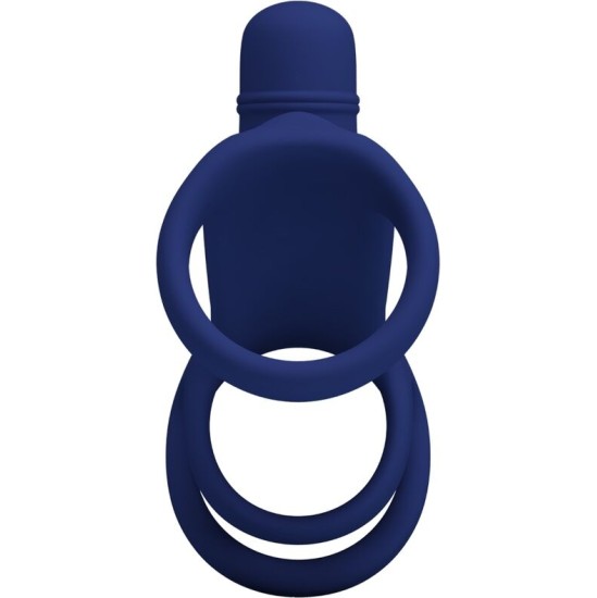 Pretty Love Male PRETTY LOVE - ELISH VIBRATING RING WITH EXTENSION BLUE