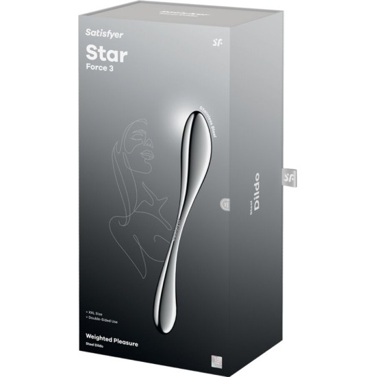 Satisfyer Dildo SATISFYER - STAR FORCE 3 STAINLESS STEEL DOUBLE-ENDED DILDO