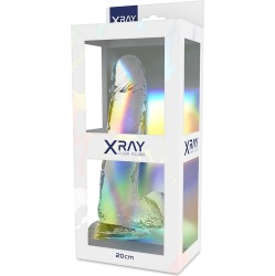 X Ray CLEAR COCK WITH BALLS 20 CM -O- 4.5 CM