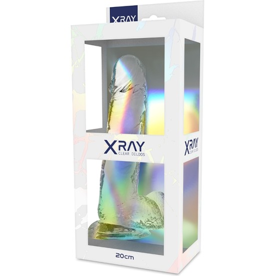 X Ray CLEAR COCK WITH BALLS 20 CM -O- 4.5 CM