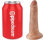 King Cock REALISTIC PENIS 12 CM CARAMEL