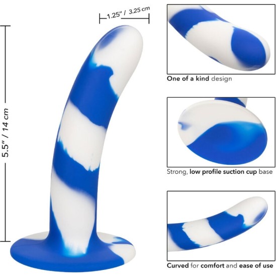 Calexotics ADMIRAL SWIRL DILDO FLEXIBLE