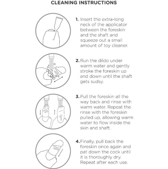 King Cock REALISTIC DILDO UNCUT FLESH 23 CM