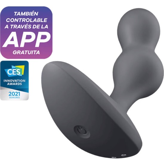 Satisfyer Connect SATISFYER - DEEP DIVER VIBRATING PLUG APP GREY