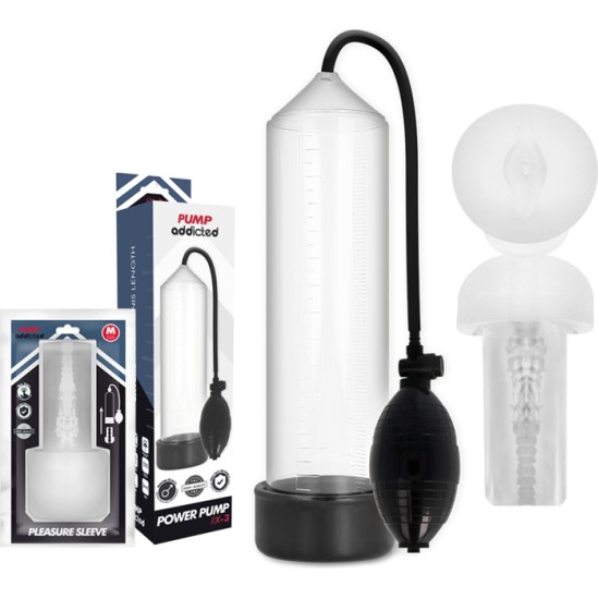 Pump Addicted RX3 TRANSPARENT WITH PLEASURE SLEEVE