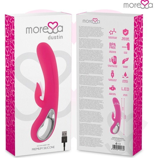 Moressa DUSTIN CLITORAL SUCTION AND POWERFUL VIBRATION PREMIUM SILICONE RECHARGEABLE
