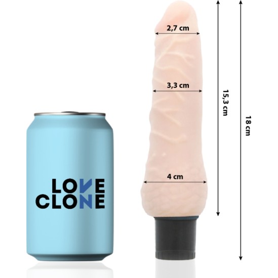 Loveclone SVEN SELF LUBRICATION VIBRATOR 18.5 CM -O- 3.3 CM