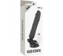 Basecock REALISTIC VIBRATOR REMOTE CONTROL BLACK 20 CM -O- 4 CM