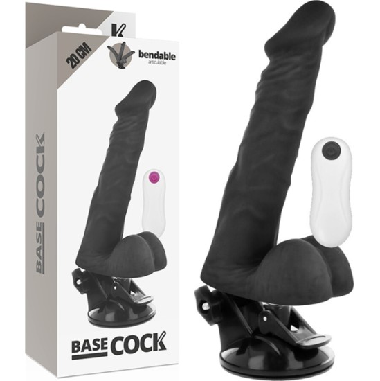 Basecock REALISTIC ARTICULABLE REMOTE CONTROL BLACK 20 CM -O- 4.5 CM
