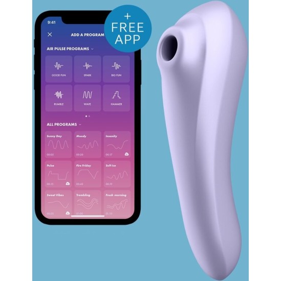 Satisfyer Connect SATISFYER - DUAL PLEASURE AIR PULSE VIBRATOR MAUVE