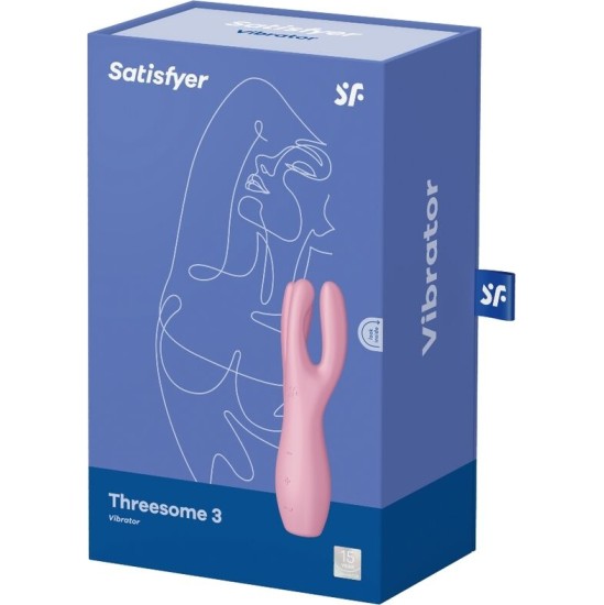 Satisfyer Vibrator SATISFYER - THREESOME 3 VIBRATOR PINK