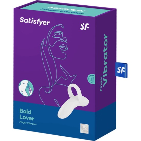 Satisfyer Vibrator SATISFYER - BOLD LOVER FINGER VIBRATOR WHITE