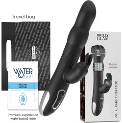 Brilly Glam MOEBIUS RABBIT VIBRATOR & ROTATOR COMPATIBLE WITH WATCHME WIRELESS TECHNOLOGY