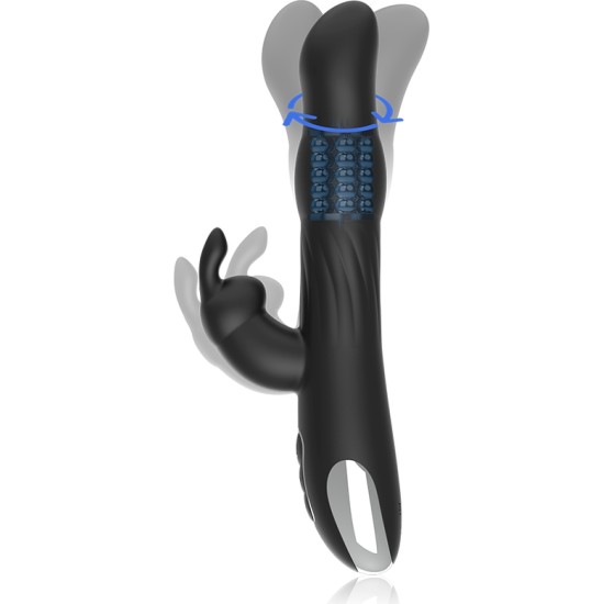 Brilly Glam MOEBIUS RABBIT VIBRATOR & ROTATOR COMPATIBLE WITH WATCHME WIRELESS TECHNOLOGY