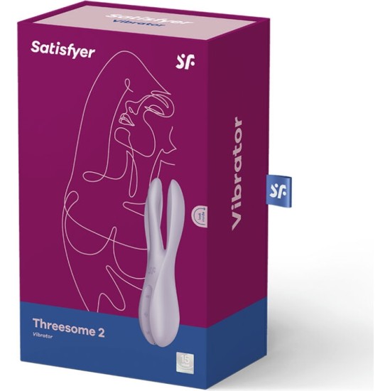 Satisfyer Vibrator SATISFYER - THREESOME 2 VIBRATOR VIOLET
