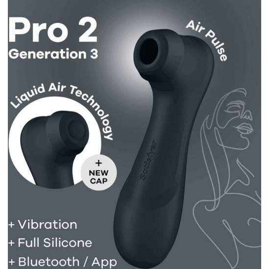 Satisfyer Air Pulse SATISFYER - PRO 2 GENERACI&Oacute;N 3 BLACK BLUETOOTH & APP