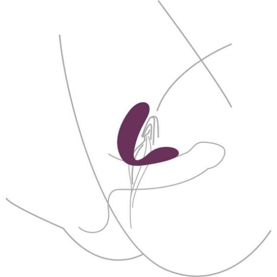 Xocoon BOUND LOVE COUPLES VIBRATOR PURPLE