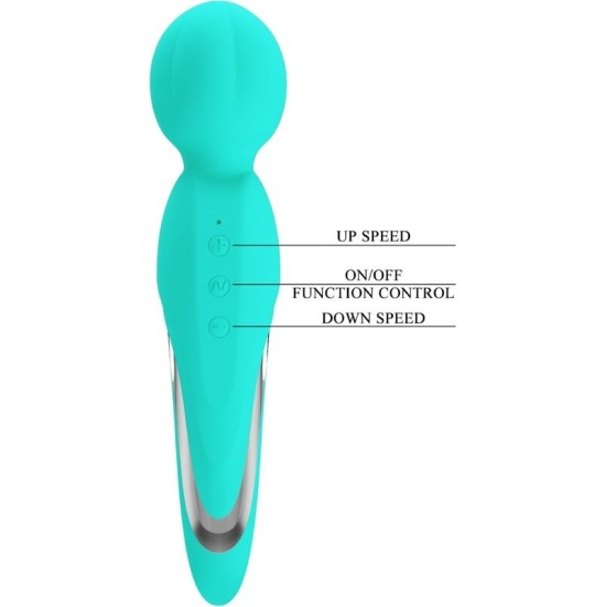 Pretty Love Flirtation PRETTY LOVE - WALTER VIBRATOR WAND AQUA GREEN