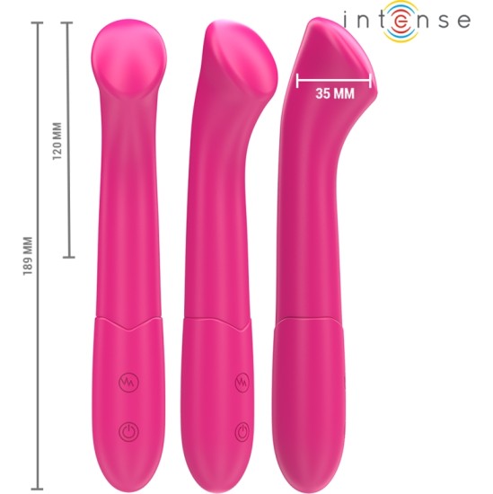 Intense Fun INTENSE - PATY VIBRATOR 19 CM FLEXIBLE 10 VIBRATIONS MODEL 2 PINK